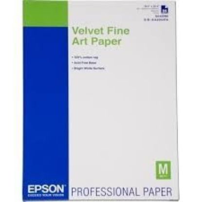 Зображення Папір A2 Epson Velvet Fine Art Paper,  25 арк, 260 г/м2 (C13S042096)