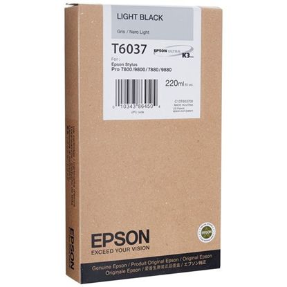 Изображение Картридж струменевий Epson StPro 7800, 9800, 7880, 9880 light black 220ml (C13T603700)
