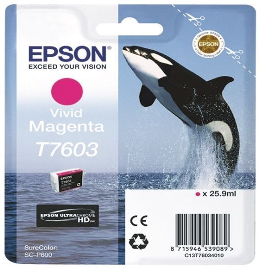 Зображення Картридж cтруменевий Epson SureColor SC-P600 magenta (C13T76034010)
