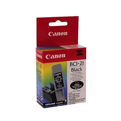 Изображение Картридж Canon BCI-21Bk Black для BJC-2000/2100/4000/4100/4200/4300/4400/4550/4650/5100/5500, BJ-S100, MultiPASS C20/C50/C70/C75/C80, FAX-B210C/215C/230C