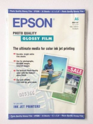 Зображення Фотоплівка A4 Epson Photo Quality Glossy Film,  15 арк, 180 г/м2 (S041107)