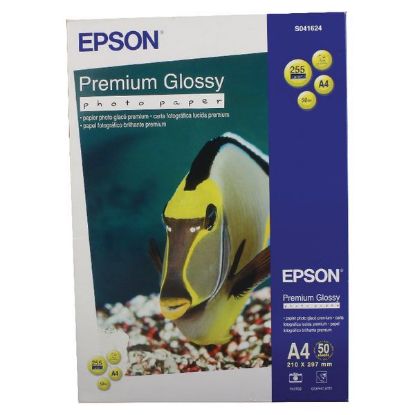 Изображение Фотопапір A4 Epson Premium Glossy Photo Paper, 50 арк, 255 г/м2 (C13S041624)
