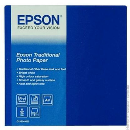 Зображення Фотопапір A4 Epson Traditional Photo Paper, 25 арк,  300 г/м2 (C13S045050)