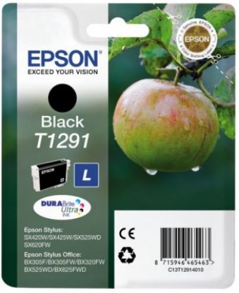 Зображення Картридж струменевий Epson Singlepack Black T1291 DURABrite Ultra Ink (C13T12914010)