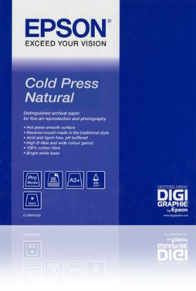 Зображення Папір Epson Cold Press Natural, 305 г/м2, 60" х 15 м (C13S042306)