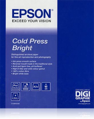 Зображення Папір Epson Cold Press Bright, 305 г/м2, 60" х 15 м (C13S042316)