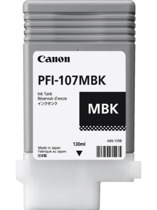Зображення Картридж струменевий Canon PFI-107 Matte black; для iPF680, iPF685, iPF780 и iPF785, 130 мл (6704B001AA)