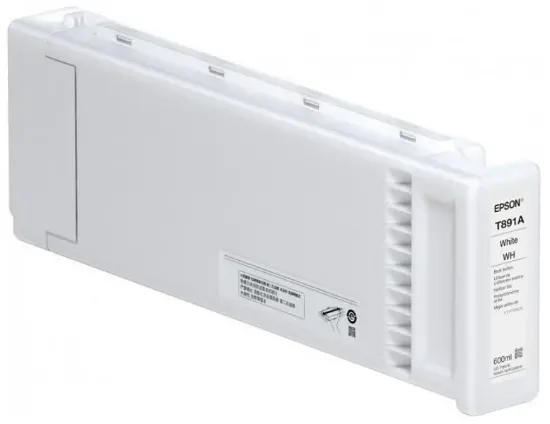 Зображення Картридж струменевий Epson Singlepack UltraChrome GS3 White, 600 мл (C13T891A00)