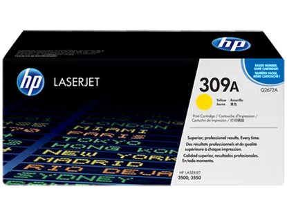 Зображення Тонер-картридж HP CLJ3500 yellow (Q2672A)