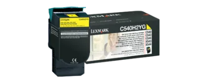 Изображение Тонер-картридж Lexmark Yellow підвищеної ємності на 2000 стор. (C540H2YG)