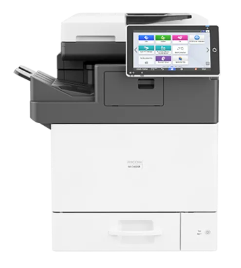 Изображение БФП A4 Ricoh IM C400SRF, 43 стор./хв., повноколірний мережевий, 4-в-1, фінішер-степлер, SPDF, дуплекс (418575)