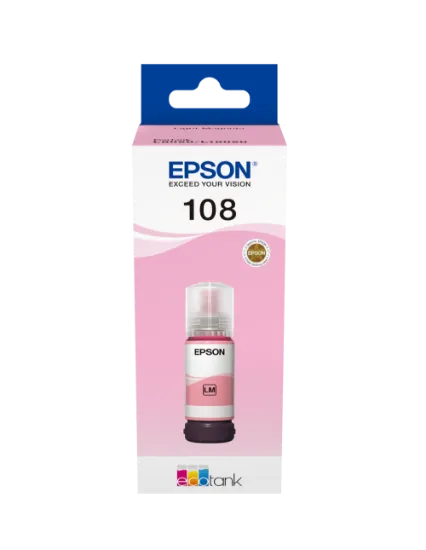Зображення Контейнер з чорнилом  Epson 108 Light Magenta (C13T09C64A)