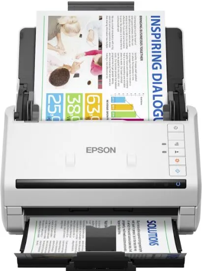 Изображение Сканер A4 Epson WorkForce DS-530II із полистовою подачею (B11B261401)