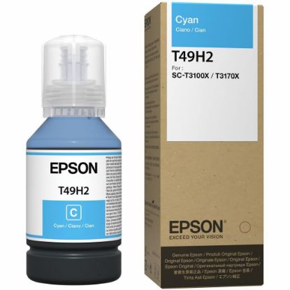 Изображение Контейнер з чорнилом Epson T49H2 Cyan 140ml для SureColor SC-T3100 (C13T49H200)